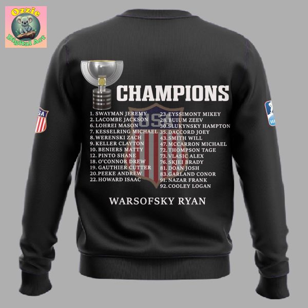 USA Hockey Ice Hockey World Champions 2025 Hoodie T Shirt