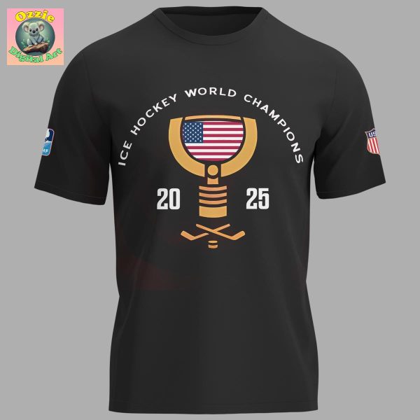USA Hockey Ice Hockey World Champions 2025 Hoodie T Shirt
