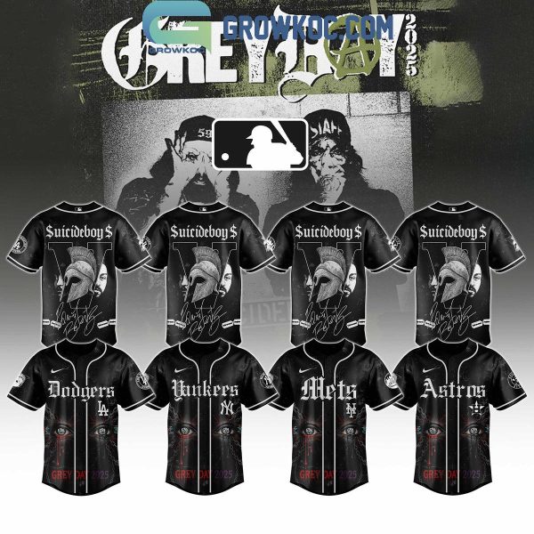 All Team MLB x Suicideboys G59 Greyday Tour 2025 Jersey