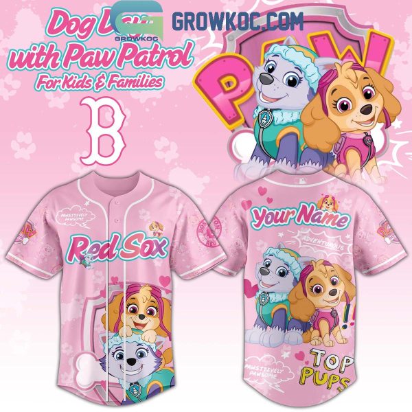 Boston Red Sox x Dog Day With Paw Patrol For Kid And Families 2025 Jersey