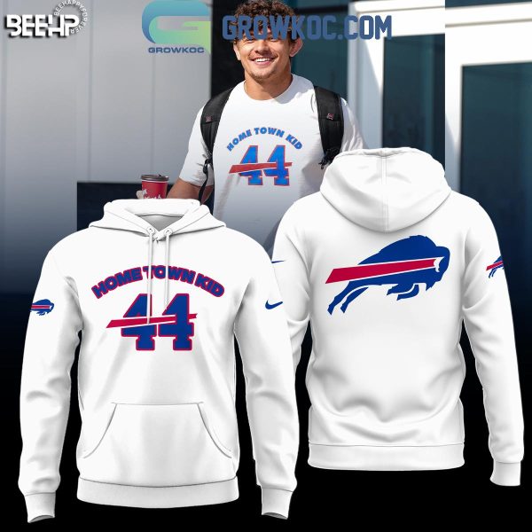 Buffalo Bills Home Town Kid 2025 White Hoodie Shirt